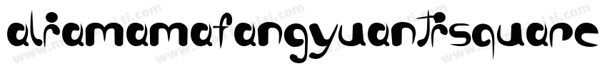 aliamamafangyuantisquare bold字体转换